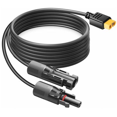 MC4太阳能连接器转XT60公母头线 航模/电源太阳能板转连接线