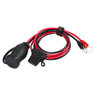 车载改装延长带线电瓶夹子点烟器母头12V 24v大功率母座插头底座